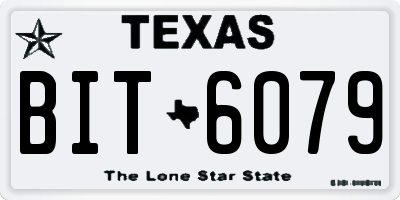 TX license plate BIT6079