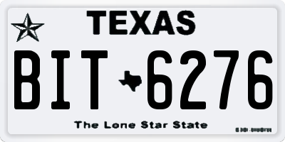 TX license plate BIT6276
