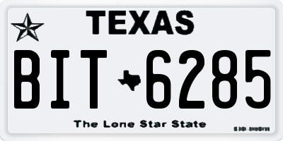 TX license plate BIT6285