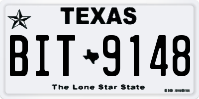 TX license plate BIT9148