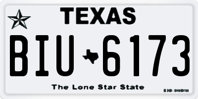 TX license plate BIU6173