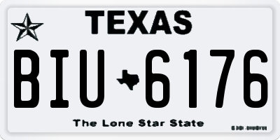 TX license plate BIU6176