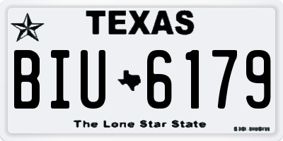 TX license plate BIU6179