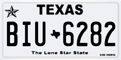 TX license plate BIU6282