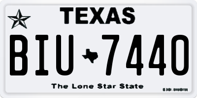 TX license plate BIU7440