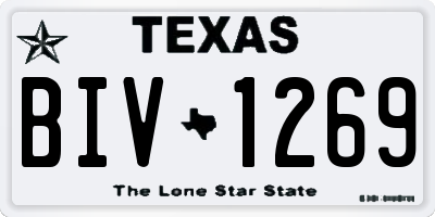 TX license plate BIV1269