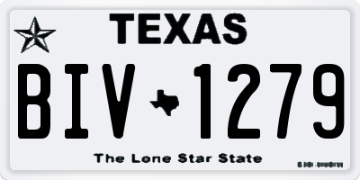 TX license plate BIV1279