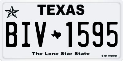 TX license plate BIV1595