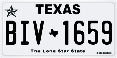 TX license plate BIV1659