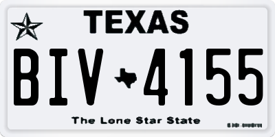 TX license plate BIV4155