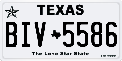 TX license plate BIV5586