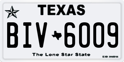 TX license plate BIV6009