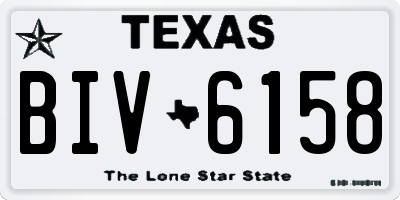 TX license plate BIV6158
