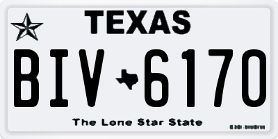TX license plate BIV6170