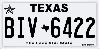 TX license plate BIV6422