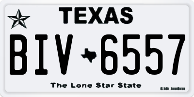 TX license plate BIV6557