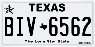 TX license plate BIV6562