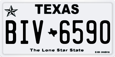 TX license plate BIV6590