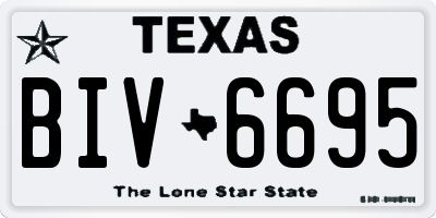 TX license plate BIV6695