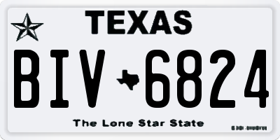 TX license plate BIV6824