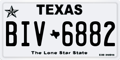 TX license plate BIV6882