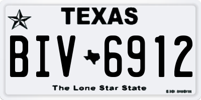 TX license plate BIV6912