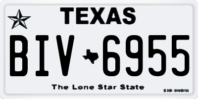 TX license plate BIV6955