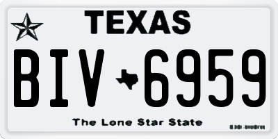 TX license plate BIV6959