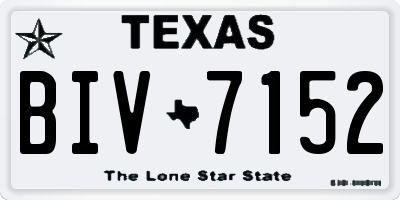 TX license plate BIV7152