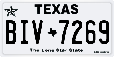 TX license plate BIV7269