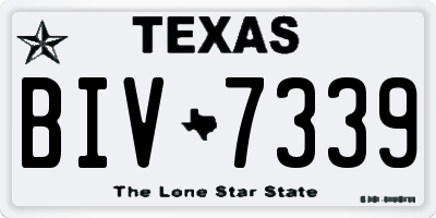 TX license plate BIV7339