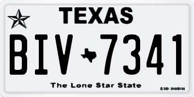 TX license plate BIV7341