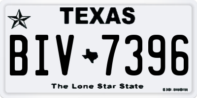 TX license plate BIV7396