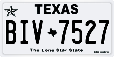 TX license plate BIV7527