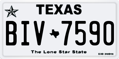 TX license plate BIV7590