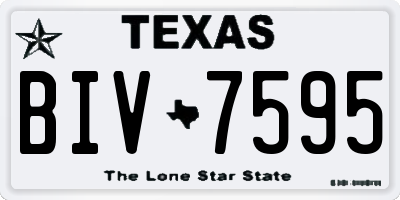 TX license plate BIV7595