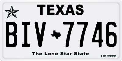 TX license plate BIV7746