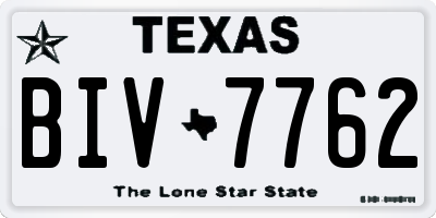 TX license plate BIV7762