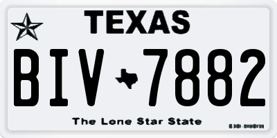 TX license plate BIV7882