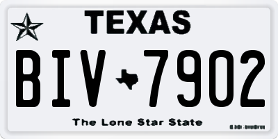 TX license plate BIV7902