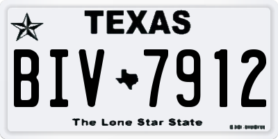 TX license plate BIV7912