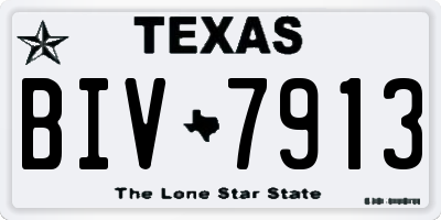 TX license plate BIV7913