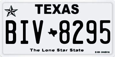 TX license plate BIV8295