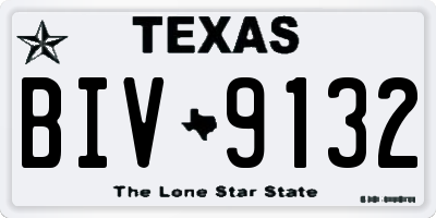 TX license plate BIV9132