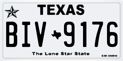 TX license plate BIV9176
