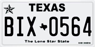 TX license plate BIX0564
