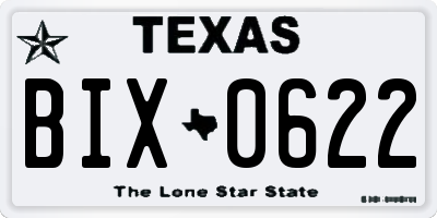 TX license plate BIX0622