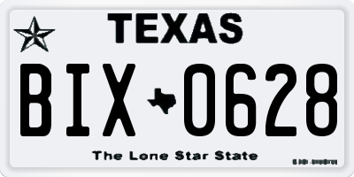 TX license plate BIX0628