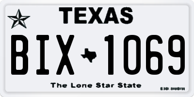 TX license plate BIX1069