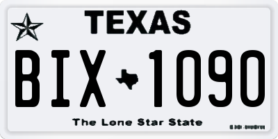 TX license plate BIX1090